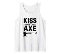 Bûcheron Amusant Kiss My Axe Débardeur