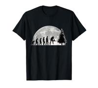 Bûcheron Évolution Lune Forestier Tronçonneuse T-Shirt