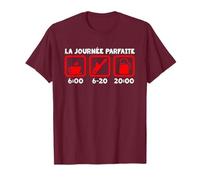 Bûcheron Journée Parfaite Métier Nature Bois Homme Cadeau T-Shirt