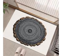 Bûches Anciennes Paillasson D'Entrée Discret Absorbant - 40 X 60 Cm - Antidérapant - Style Simple Tapis De Sol pour Entrée d'animaux Domestiques, Cuisine, Salle De Bain - Crème