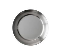 Bûches de cuisson rondes en acier inoxydable avec pieds, grille de cuisson de qualité supérieure (diamètre 55 cm)
