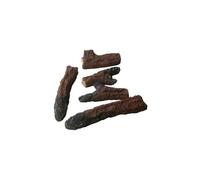 CHEMIN'ARTE Lot de 5 Bûches décoratives Imitation Bois pour Cheminée électrique - Buches de 12cm Environ - Sublime l'effet Flamme de Votre cheminée décorative