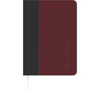 Buchkalender Premium Fire schwarz-rot A5 2027: Tagesplaner A5 (15x21 cm) mit 1 Tag pro Seite, Tucson-Einband, Monatsregister, Zeiteinteilung 7-22 Uhr & Notizbereich für Arbeit & Studium