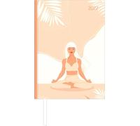 Buchkalender Style Yoga 2027: Tagesplaner mit Zeiteinteilung, Leseband, Notizbereich & Monatsübersicht, für Beruf, Schule & Alltag