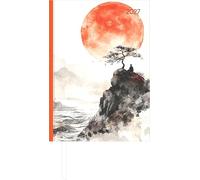 Buchkalender Style Zen 2027: Taschenkalender A5 (14,5x21 cm) - Tagesplaner mit Zeiteinteilung, Leseband, Notizbereich & Monatsübersicht, für Beruf, Schule & Alltag
