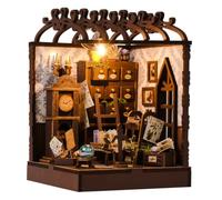Buchnook, maison miniature, maison de poupée, puzzle en bois 3D, décoration d'étagère, kit d'artisanat à faire soi-même, modulaire combinable, cadeau pour adultes