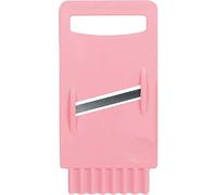 Buchsteiner 3201 Mini-rabot à légumes compact, rabot à cornichons pour voyages & petites cuisines, 18 x 9 cm, rose