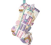 Bucilla 89256E Kit de chaussettes de Noël en feutre Motif casse-noisette 45,7 cm