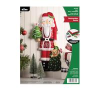 Bucilla 89775E Kit de suspension murale en feutre Motif Père Noël Casse-noisette