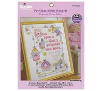 Bucilla Acte de Naissance de la Princesse compté Point de Croix Kit-10 X 13" 14 Barres