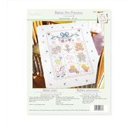 Bucilla bébé sont précieux pour Berceau Papier poinçon Kit Broderie pour Point de Croix Motif 86,4 x 109,2 cm