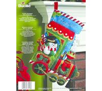Bucilla Candy Express Kit d'applique en Feutre pour Bas de Noël 45,7 cm de Long, 1