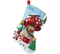 Bucilla Felt Stocking Applique Kit 18" Long-Gnome For Christmas