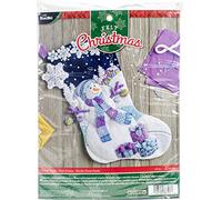 Bucilla Frosty Night Stocking Kit d'applique en feutre Multicolore 29,84 x 22,86 x 3,81 cm