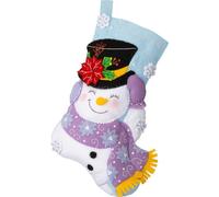 Bucilla, Jolly Top Hat 89615E Kit de fabrication de chaussettes en feutre 45,7 cm