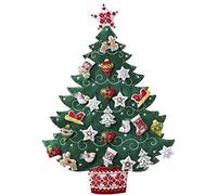 Bucilla Kit d'appliques en Feutre pour Calendrier de l'Avent Motif Arbre Nordique 43,2 x 61 cm