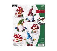 Bucilla Lot de 6 nains de Noël en feutre