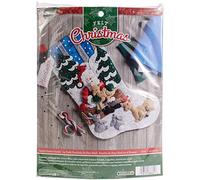 Bucilla Santa's Forest Family Kit Bas Multicolore