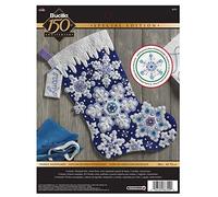 Bucilla Sparkle Snowflake Kit de Couture, Feutre, Longueur : 45,7 cm, 18 inches