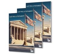 Buck 2025 Last Will & Testament Kit : 7 formulaires personnalisables préparés par un avocat avec instructions étape par étape, compatibilité à 50 états, planification de fin de vie pour célibataires