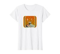 Buck en Or ambré T-Shirt Graphique avec Valeur, Femme, Blanc, L
