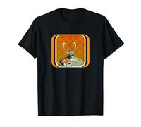 Buck en Or ambré T-Shirt Graphique avec Valeur, Homme, Noir, L