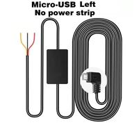 Buck Line-Kit De C¿Ble De Charge Pour Moniteur De Stationnement 24 Heures Sur 24,Chargeur 12v ¿ 5v,Cam¿Ra Prada Cam Dash,Enregistreur De Cam¿Ra Dvr - Type Micro Left N