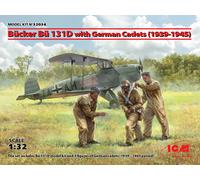 Bucker Bu 131d With German Cadets (1939-1945) 1:3 2 Plastique Model Kit Icm