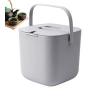 Bucket de tabouret de thé: récipient de filtre à thé, récipient de déchets de boissons | Bin de thé de comptoir compact avec couvercle, corps d'odeur résistant à la résistance facile à laver, matériau