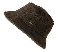 Bucket Hat Bob Homme Hiver - Chapeau Fourrure Femme en Peluche Teddy Chapeau De Pecheur Casquette Moumoute Chimio Coton Bio Faux Sherpa Chaud Pliable Marron