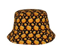 Bucket Hat Citrouilles d'halloween Mode Chapeau Bob Unisexe Chapeau De Pêcheur pour Voyage Été Plein Air