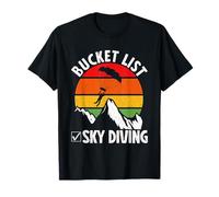 Bucket List Sky Diving Vintage Parachutisme Parachutisme Skydive T-Shirt