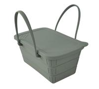 Bucket Portable Ice Storage Bin for Cocktail Freezer Bar | Ice Cooler Bucket | 3700 ml Foldable Reusable Leak Proof Portable Bin For Outdoor Picnics BBQs Camping Beach Boating Weddings