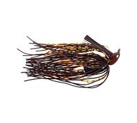 BUCKEYE LURES Mop-Jig avec Chaussette en Caoutchouc Lourde, Double hochets et hameçon Mustad Flippin' | Leurre de Perche Durable et résistant aux éclats | Marron/Orange 0,9 L