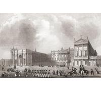 Buckingham Palace City of Westminster Londres Angleterre XIXe siècle. De l'histoire de Londres : illustré par des vues à Londres et Westminster publié vers 1838. Poster imprimé par Ken Welsh (48,3 x