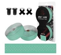 Buckkub-Bande De Guidon De Vélo De Route,Gel De Pton,Oligperforé,Barre Ronde,Ceinture,Respirant,Doux,Gravier,Accessoires - Type Silicone-Green-White