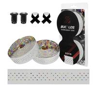 Buckkub-Bande De Guidon De Vélo De Route,Gel De Pton,Oligperforé,Barre Ronde,Ceinture,Respirant,Doux,Gravier,Accessoires - Type Silicone-White-Color