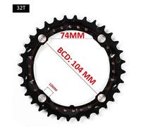 Buckkub104/64 Bcd-Plateau De Vélo,Plateau Vtt,Pièces De Vélo,22t,24t,26t,32t,38t,42t,44t,9s,10s - Type 32t-Steel(For 3x9s)