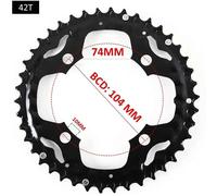 Buckkub104/64 Bcd-Plateau De Vélo,Plateau Vtt,Pièces De Vélo,22t,24t,26t,32t,38t,42t,44t,9s,10s - Type 42t-Steel(For 3x10s) #A