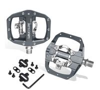 Buckkubpédales De Vélo De Montagne Pd-M680 Les Touristes Fonction Pédales Plates Et Verrouillables Fit Shimano Éventuelles D 2023 En Effet Pédale Vtt En Aluminium Pièce De - Type Grey Pedal-Cleat
