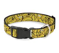 Buckle Down 15-66 cm Bananas Stacked Dessin animé Jaunes Collier de Clip en Plastique, Grande