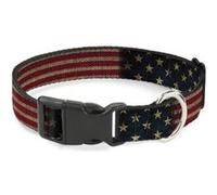 Buckle Down 15-66 cm Drapeau US Vintage Stretch col Clip en Plastique, Grande