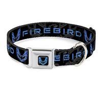 Buckle Down 16-58,4 cm Poh-Pontiac Firebird Full Couleur Noir/Blues Collier de Chien, écran Large, Medium