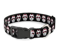 Buckle Down 6-22,9 cm Mort Noir/Blanc/Rouge Plastique Pince à col, étroit Petite