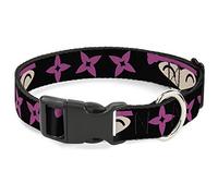 Buckle Down 6-22,9 cm Ninja étoile Noir/Rose Plastique Pince à col étroit, Petite