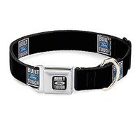 Buckle Down 9-38,1 cm Bft-Built Ford Rigide Noir/Argent Collier de Chien