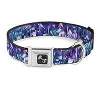 Buckle Down 9-38,1 cm Crystals2 Blues/Violets Collier de Chien en Forme d'os, Petite