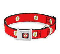Buckle Down 9-38,1 cm Fla-Flash Logo Noir Collier de Chien