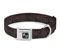 Buckle Down 9-38,1 cm Hiboux dans l'arbre Violet Collier de Chien en Forme d'os, Petite