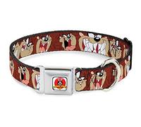 Buckle Down 9-38,1 cm Lta-Looney Morceaux Logo Blanc Collier de Chien